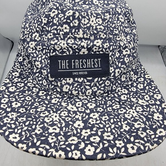 H&M The Freshest Since Forever Floral Hat Cap White Blue Causal Outdoors - Picture 5 of 9